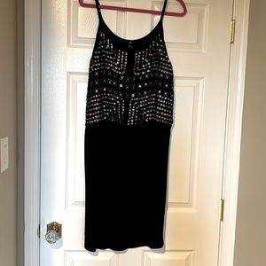h and m black lace dress Women's Black Strappy lace dress